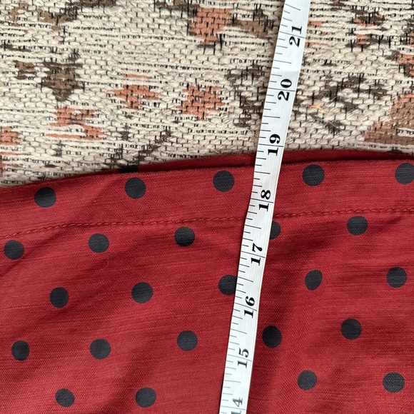 Lands End Womens Skort Red Black Polka Dot Pull On Pockets Built In Shorts 16 - Picture 6 of 10